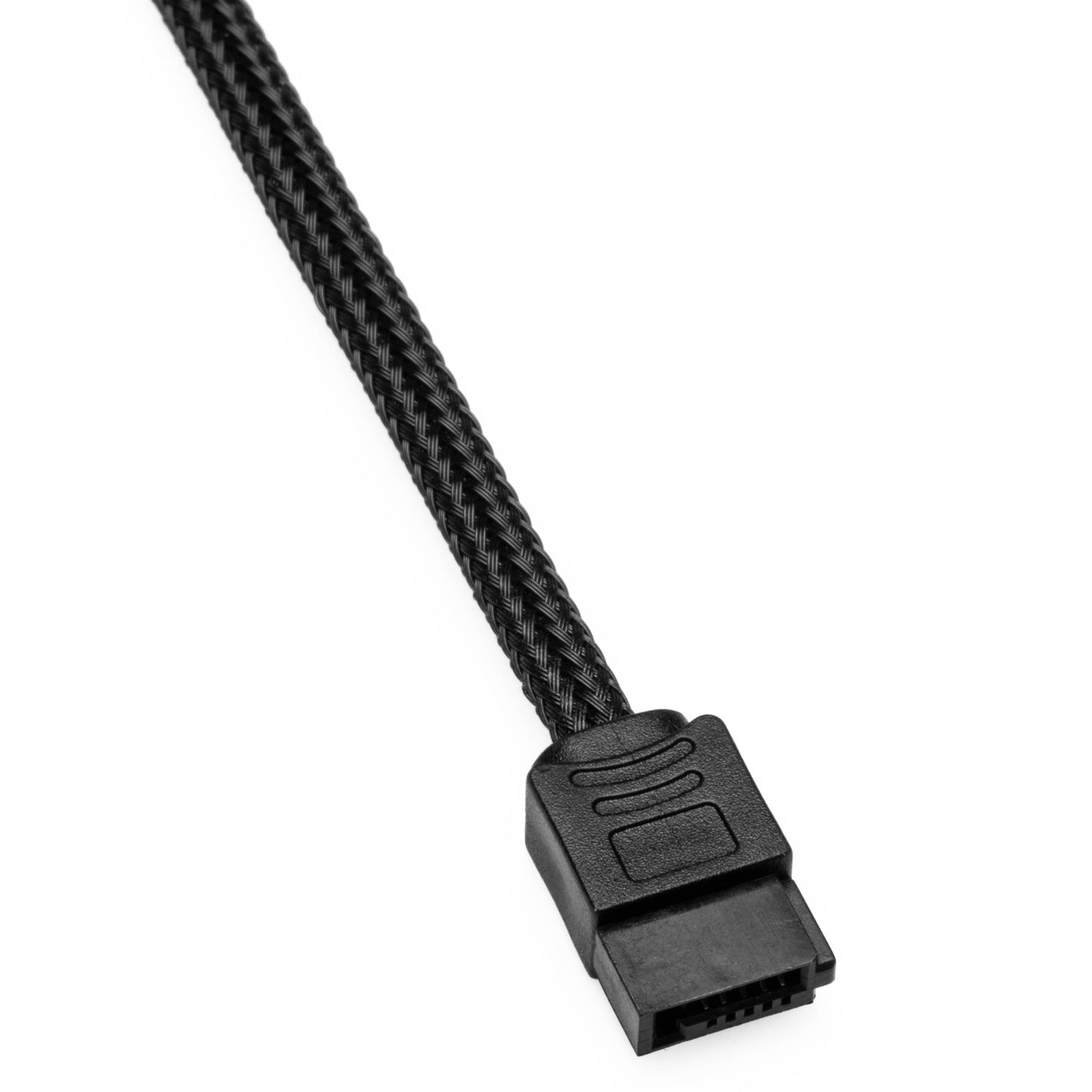 CRJ Slimline SATA Power Adapter Cable - 12-inch (30cm), Black Sleeved - Power 6-Pin Slimline Disk Drives with a 15-Pin SATA Power Supply Connector