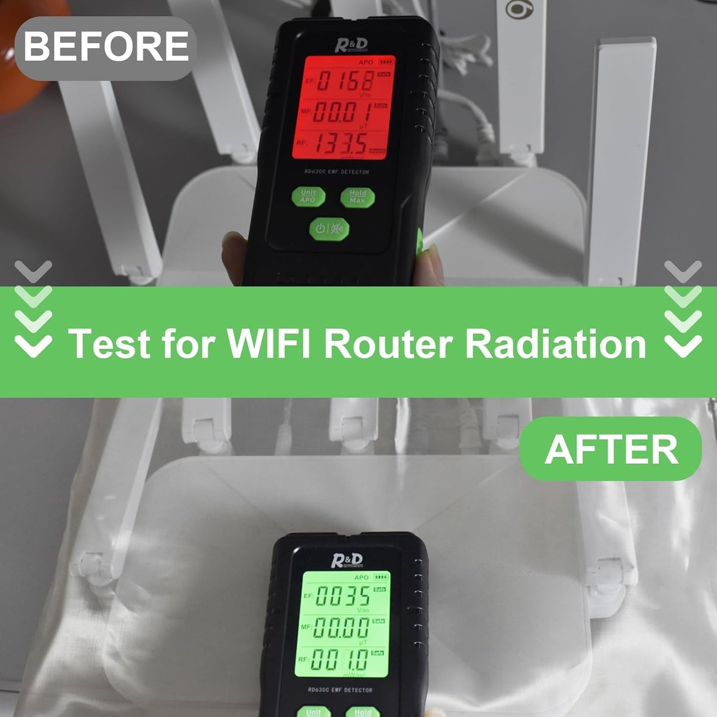 WiFi Cover Router EMF Cover Radiation Shielding WiFi Guard Emf Faraday Cage for Router 14IN x16IN
