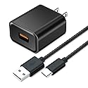 18W Fast Wall Charger USB-C Charging Cord Compatible for TCL 30 SE, TCL 40 X 5G, TCL 40 XE, 20 Pro 5G, 20S, 20 SE, 10L, 10 Plus, 10 SE, 10 Pro, 405