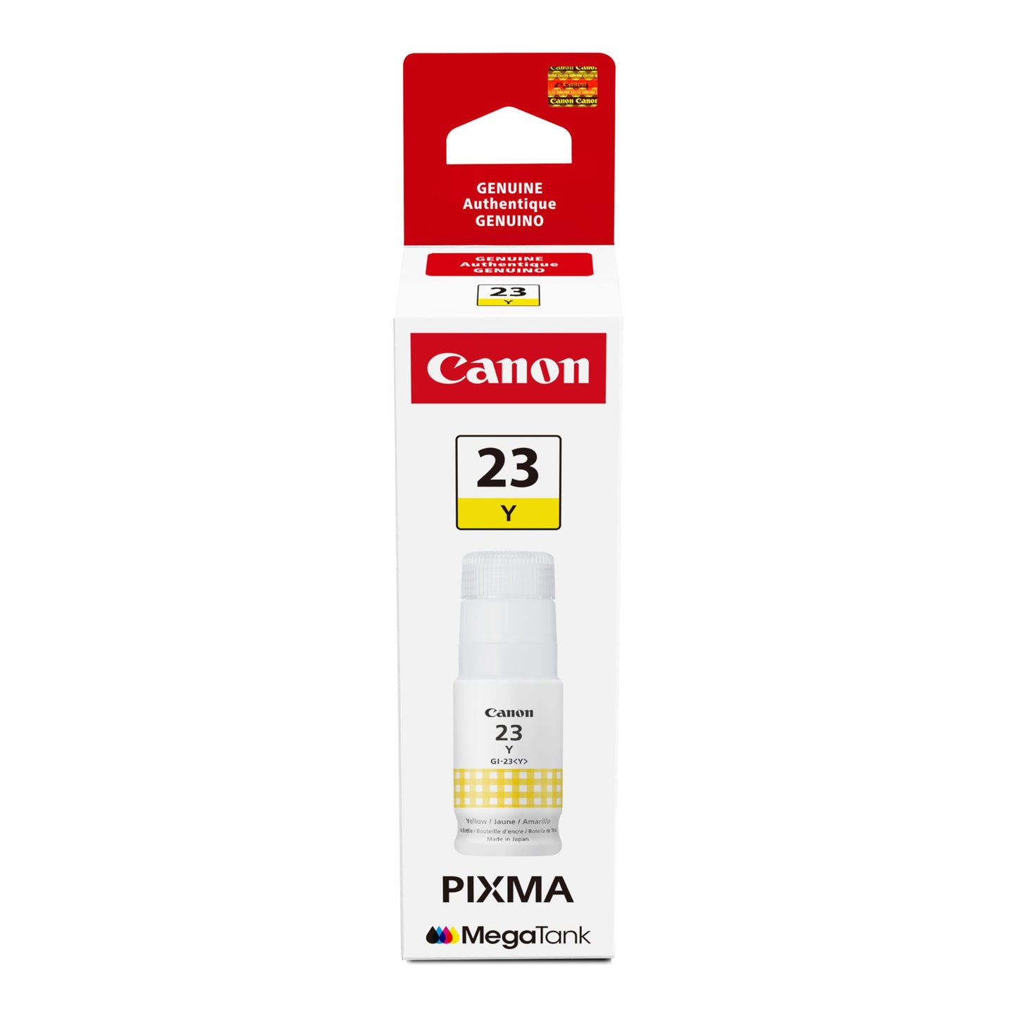 Canon GI-23 Genuine Yellow Ink Bottle, Compatible with Megatank G620 Printers