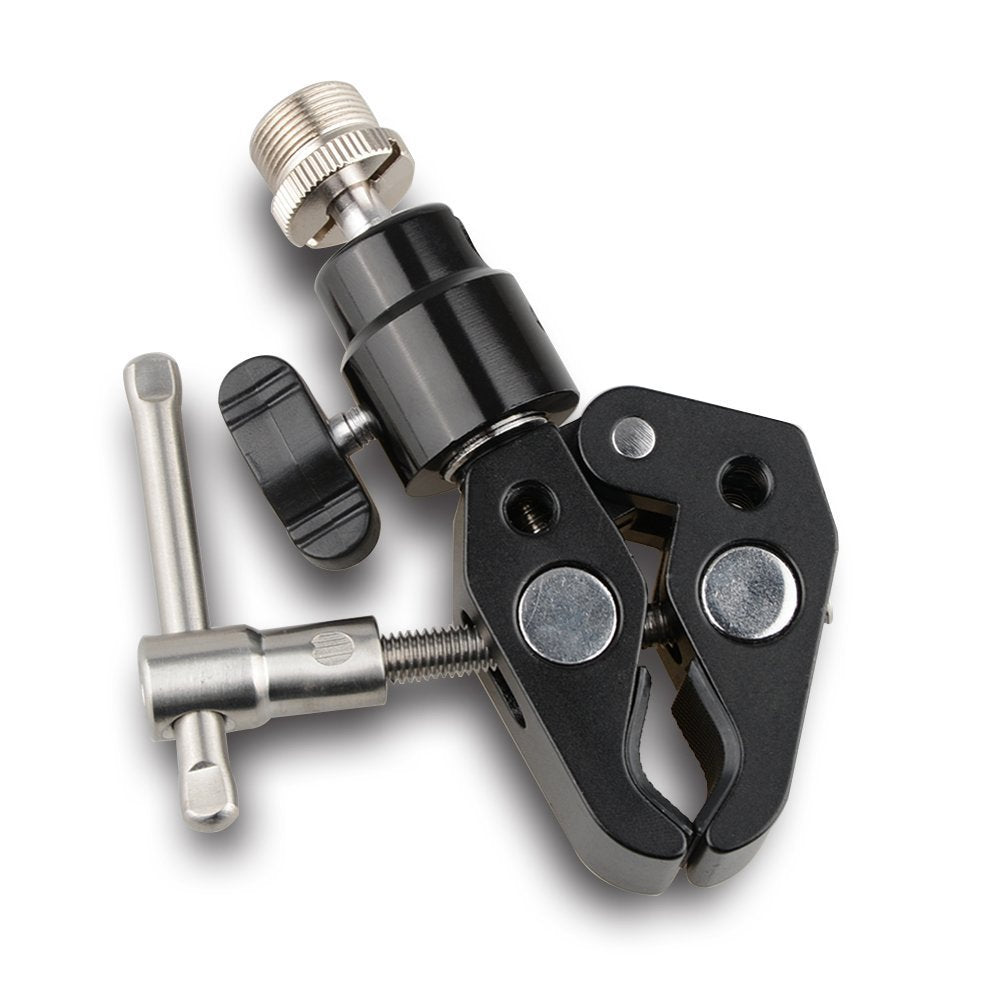 CAMVATE Crab Clamp Articulated 1/4 Mini Ball Head for Microphones - 1465