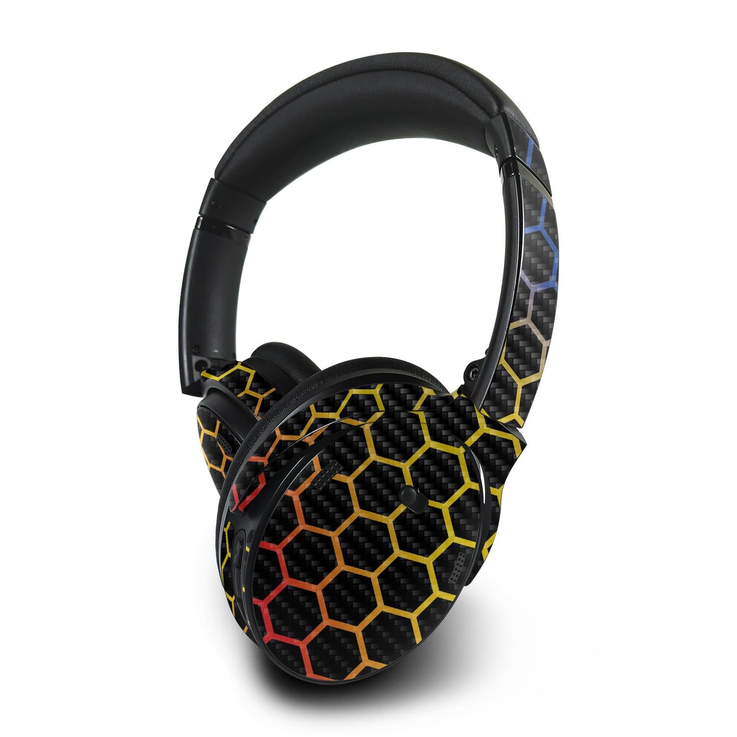 MightySkins Carbon Fiber Skin Compatible with Bose QuietComfort 45 Headphones Primary Honeycomb | Protective, Durable Textured Carbon Fiber Finish…