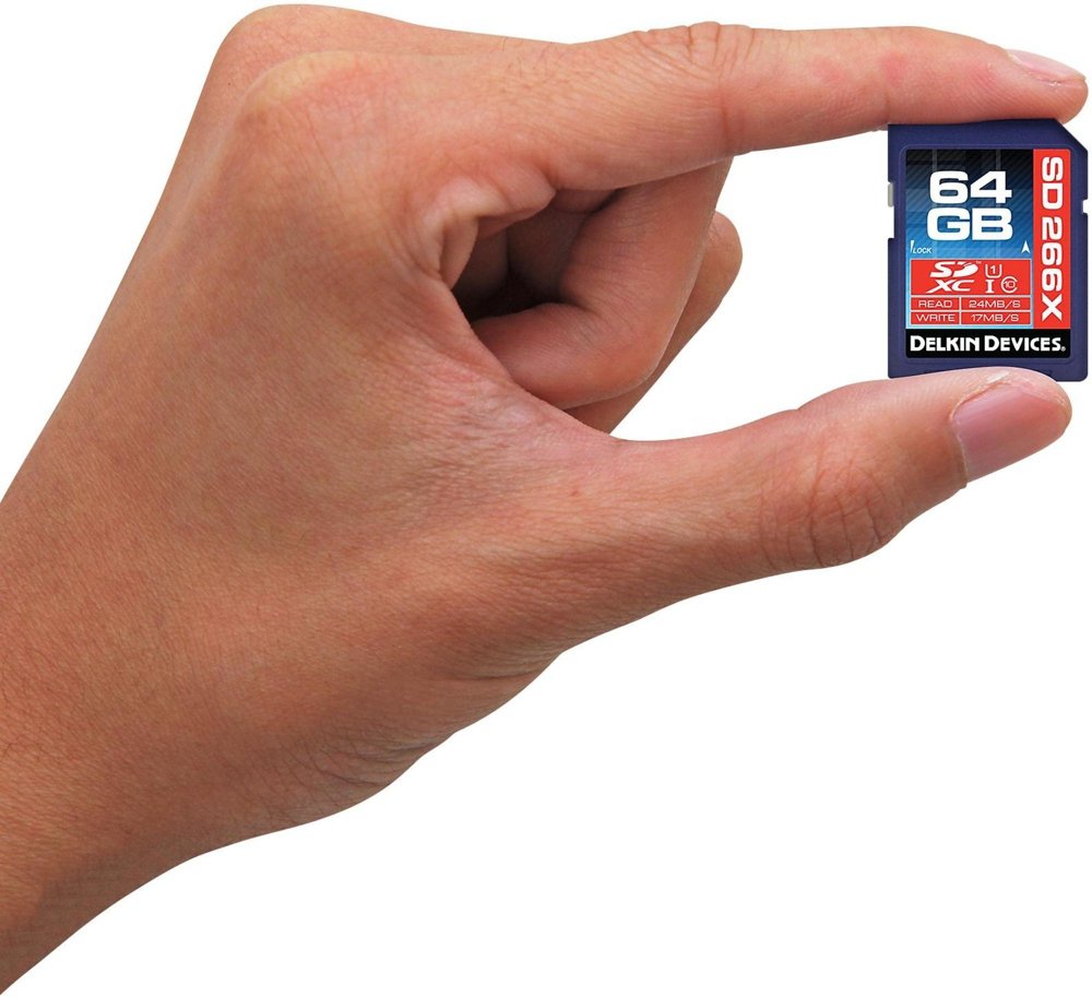 Delkin 64GB SDXC 266X UHS-I (U1) Memory Card(DDSD26664GB-A)
