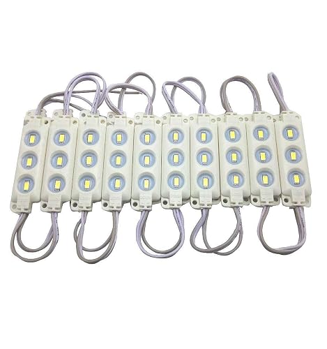 YXHL LED Module 12V Cool White 3 LED Module for Letter Sign Billboard Light, DIY Indoor Outdoor Waterproof 5730 SMD for inflatables