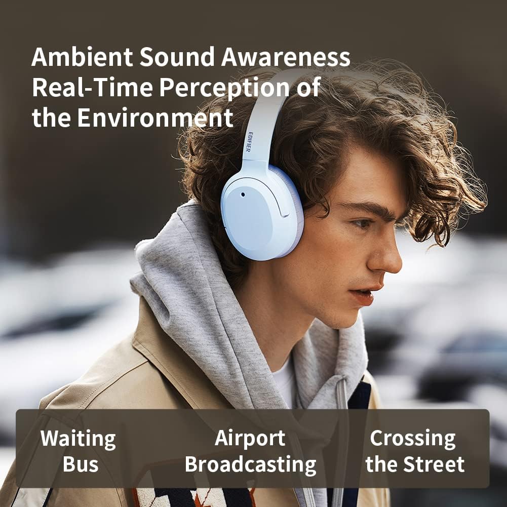 Edifier W820NB Plus Over-Ear Active Noise Cancelling Headphones, Clear Calls with Deep Noise Reduction,Bluetooth Headphones with LDAC for Hi Res…