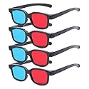Red-Blue 3D Glasses, 3D Viewing Glasses For Viewing 3D Movies/Games And Pictures In Red-Blue Formats, Compatible With Ordinary Computer