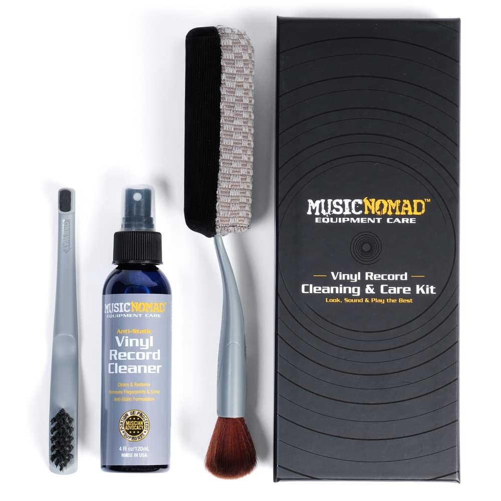 MusicNomad Next Level 6 'n 1 Vinyl Record Cleaning & Care Kit (MN890)