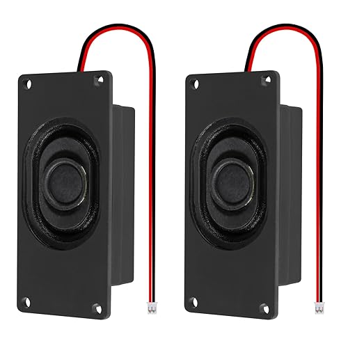 2Pcs Audio Speaker 3 Watt 8 Ohm Speaker 8ohm 3W Loundspeaker JST-PH2.0 Interface Speaker for Small Electronic Projects Advertising Machines LCD TV