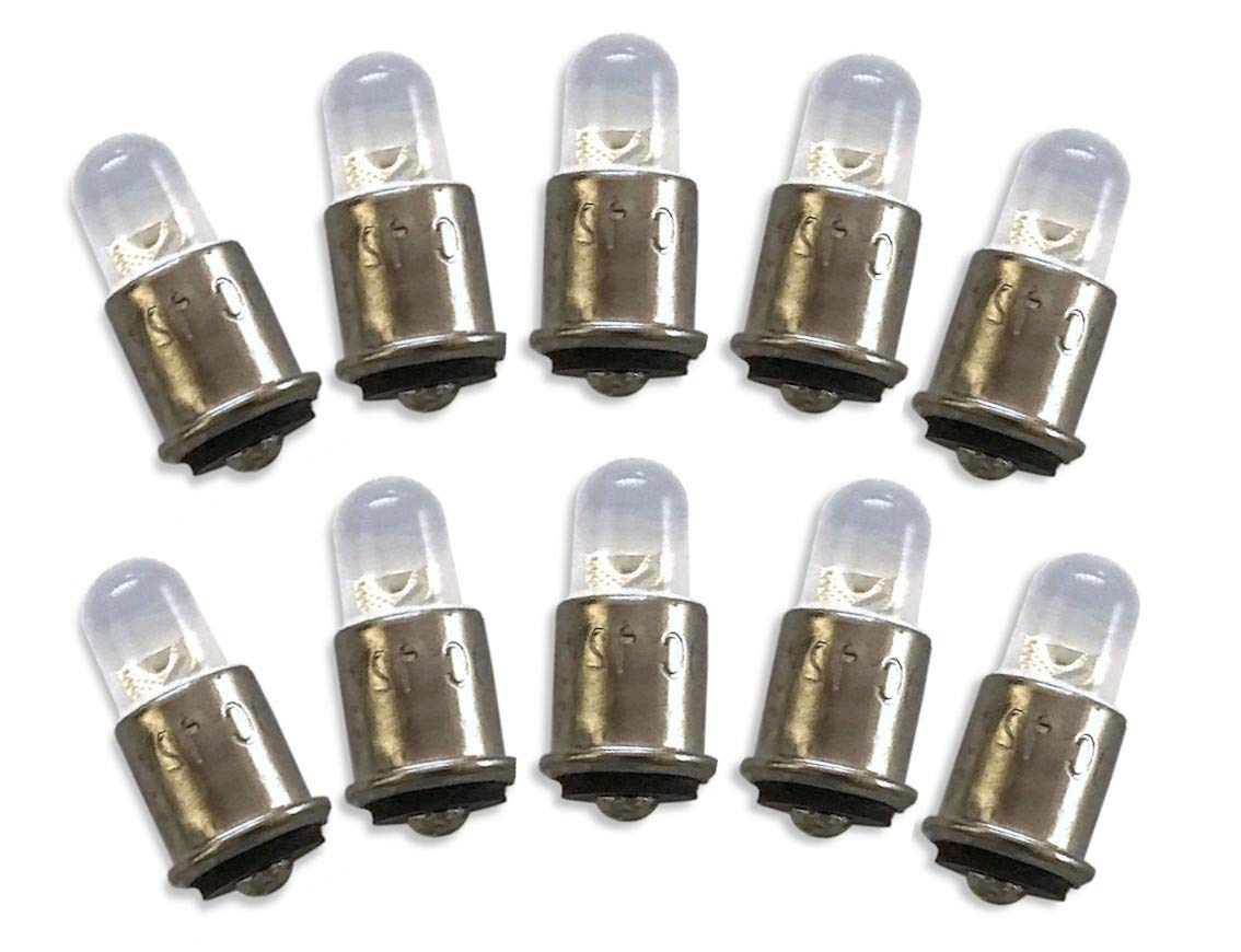 #327 LED Replacement Bulb | 28-Volt DC | Bi-Polar Contacts | Midget Flanged Base | Replaces Filament Bulb Numbers: 327, 387, 376, S3368-2