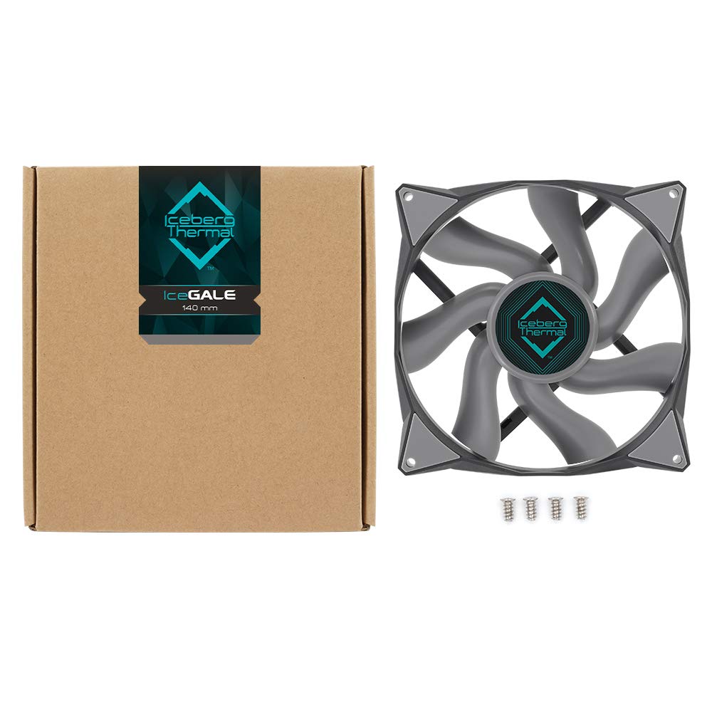 Iceberg Thermal IceGALE 140mm PWM Premium Case Fan (Gray)