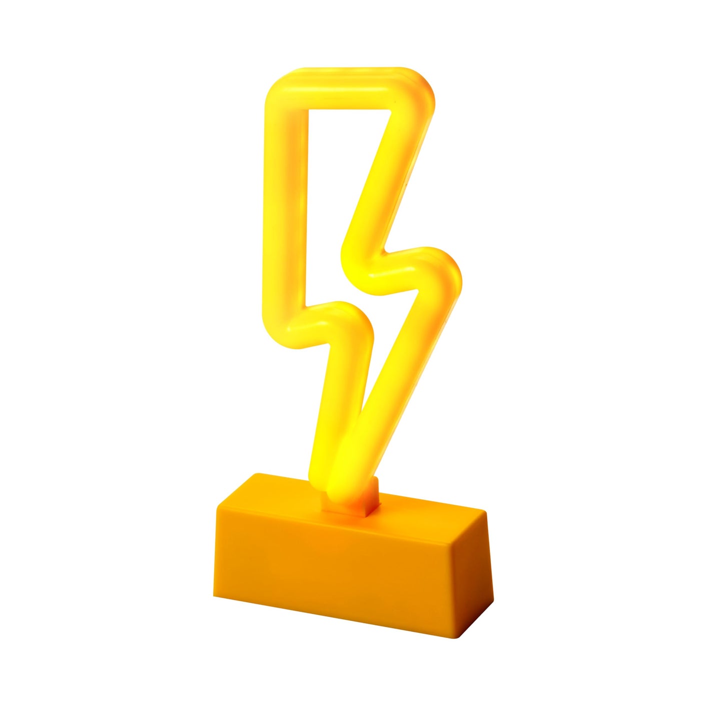 Magnetic Lightning Bolt Neon LED Light for Locker, Bedroom & Dorm Decor, Battery Operated Night Light for Kids, School & Fridge - LockerMate by