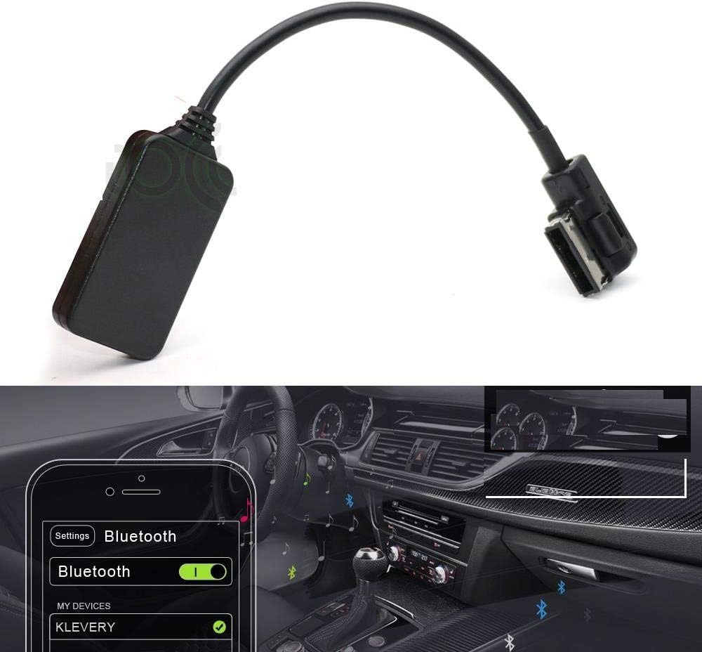 weevoo AMI MDI MMI Interface Bluetooth Module AUX Receiver Cable Adapter for Audi VW Radio Stereo Car Wireless A2DP Audio Input(MMI 3G)