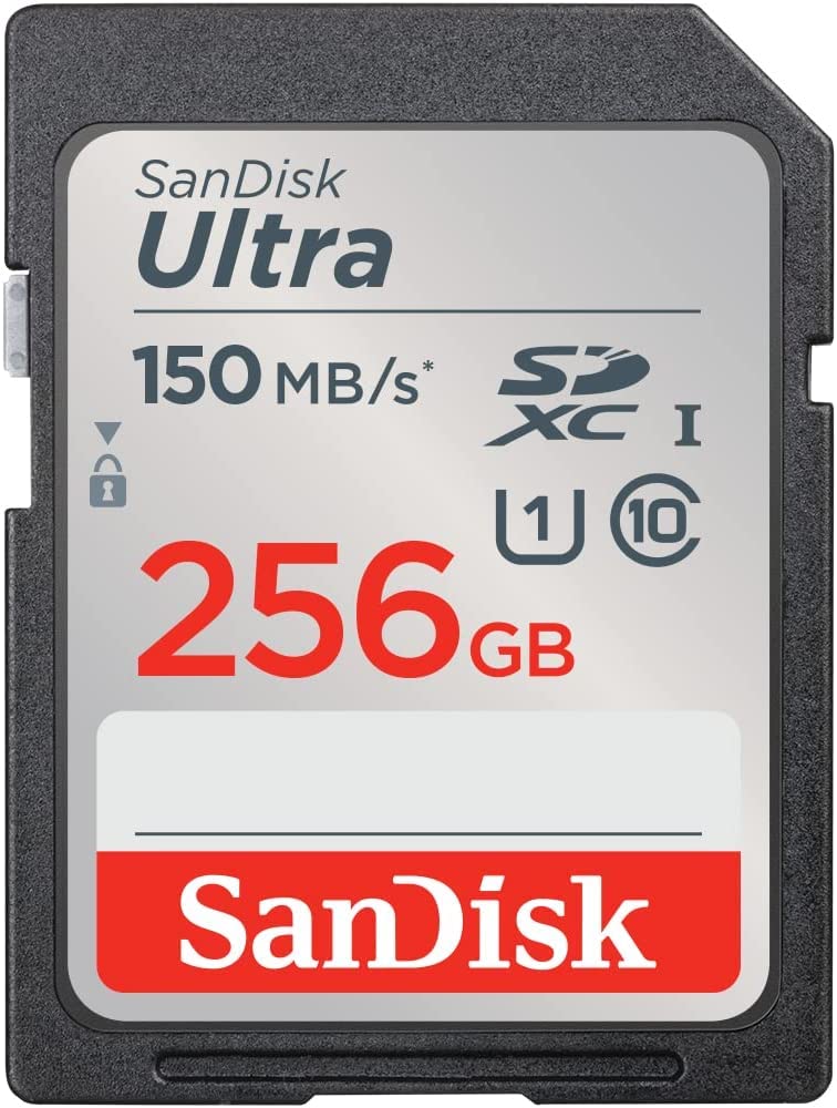 SanDisk Ultra 256GB SDXC Memory Card Works with Panasonic Mirrorless Camera Lumix DC-S5IIX and Lumix DC-S5II (SDSDUNC-256G-GN6IN) C10 Bundle with 1