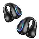 dufiga Ultra Open Ear Headphones Bluetooth 5.3 Wireless Clip On Earbuds with Digital Display Charging Case 60 Hours Playtime Sport Earphones Built-in…