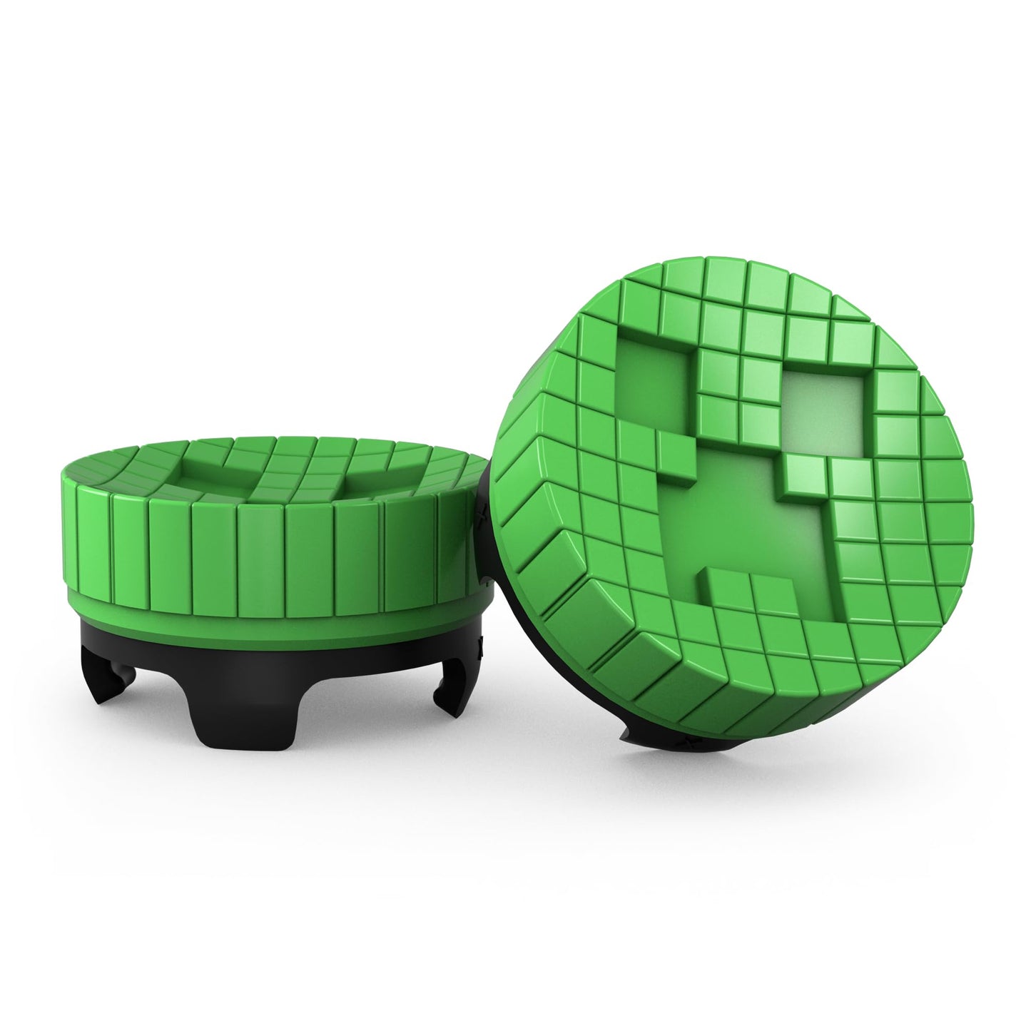 KontrolFreek Minecraft Performance Thumbsticks: Creeper Edition for Xbox Series X/S and Xbox One (XB1) Controller | Mid-Rise | Green