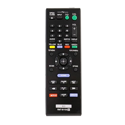 New Replace Remote for Sony Blu-Ray Player BDP-S480 BDP-S280 BDP-S380 BDP-S580