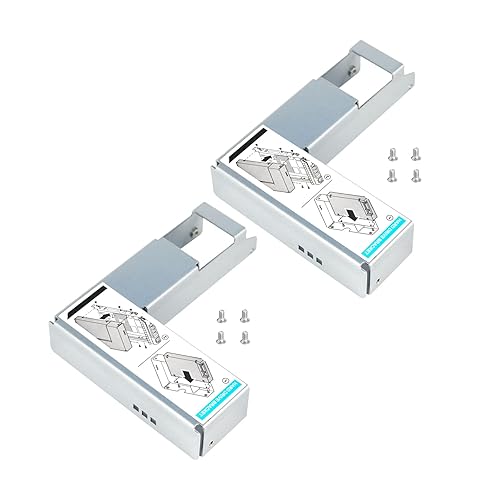 Pack-2 9W8C4 Y004G WWGPK SSD Adapter Bracket Compatible for 3.5" X7K8W KG1CH T440 R530 R540 R440 R740 R730 R430 SAS SATA Hard Drive Tray Caddy