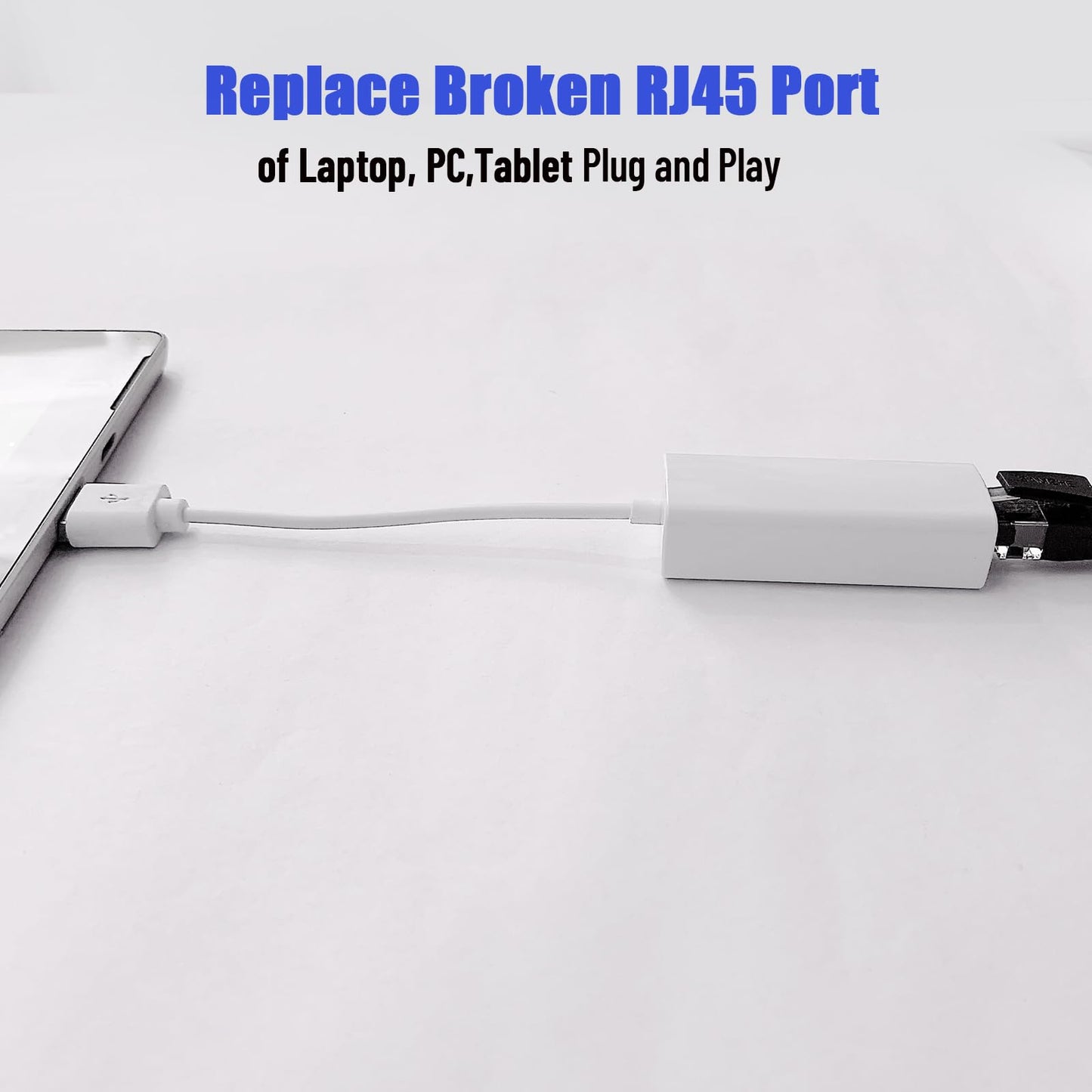 USB to Ethernet Adapter, Megabit Ethernet to USB Adapter for TV, Laptop
