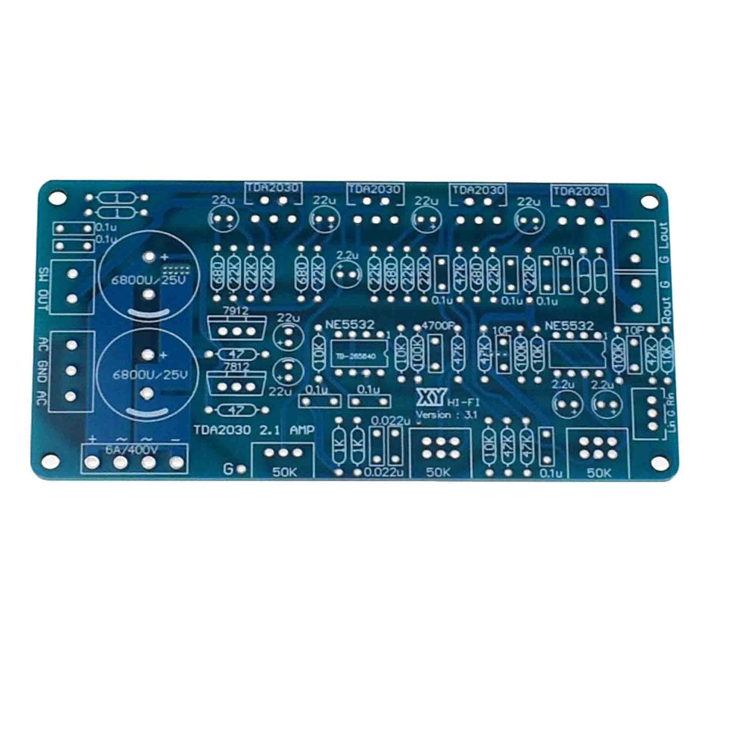 Reland Sun TDA2030L/TDA2030A 2.1 Stereo Audio Power Amplifier DIY/Finished Board (DIY)