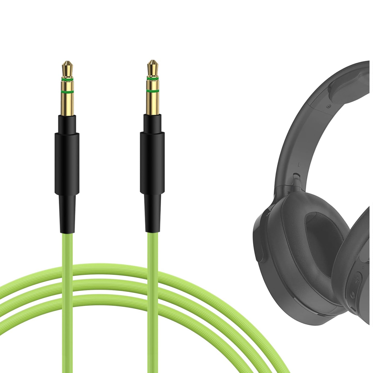 GEEKRIA Audio Cable Compatible with Skullcandy Hesh Evo/ANC/3, Crusher Evo/Grind/ANC/ANC 2, Riff 2 Cable, 3.5mm Aux Replacement Stereo Cord (4 ft…