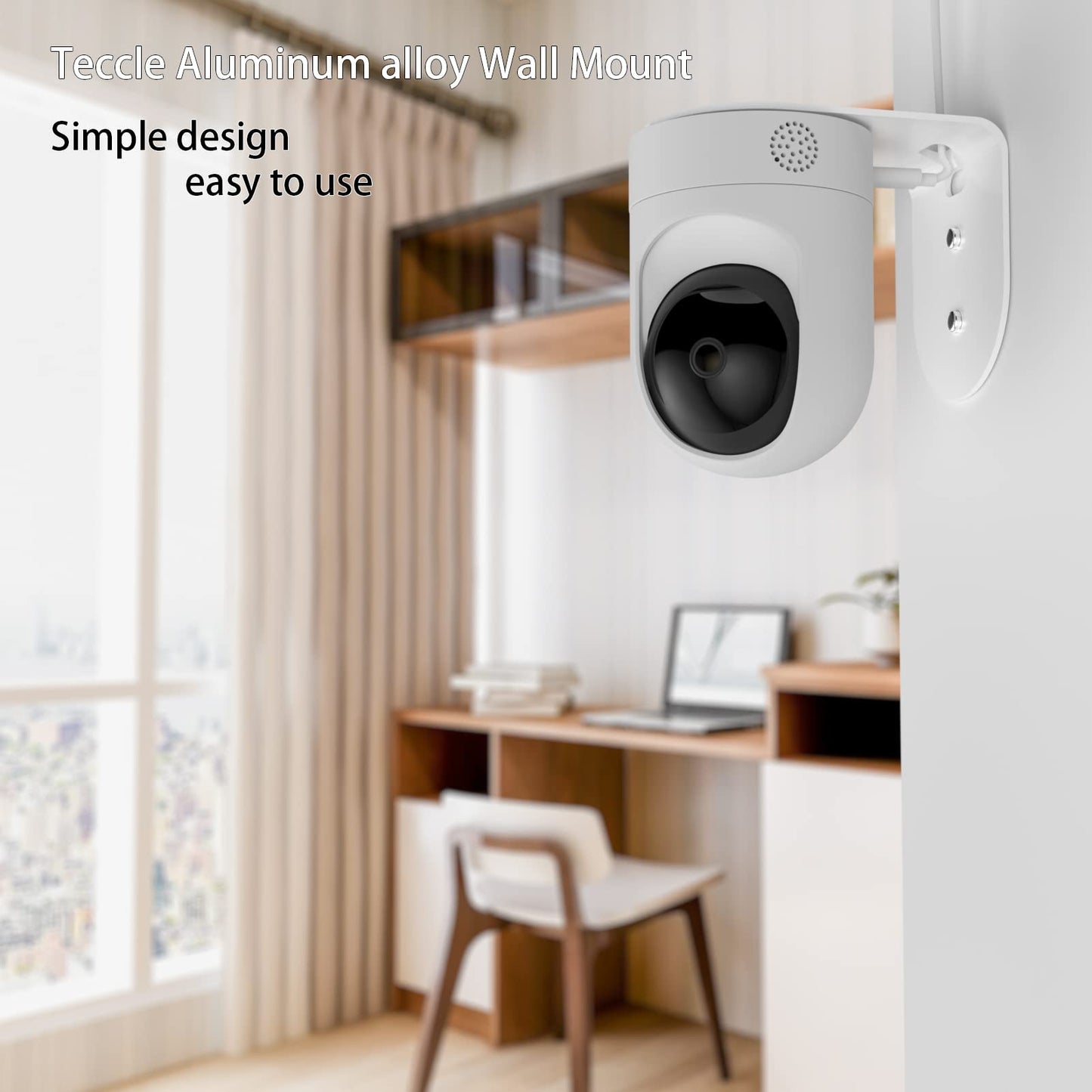 2 Pack Metal Wall Mount Compatible with Eufy Security Indoor Cam E220 and Eufy P24, Provide Better Viewing Angles