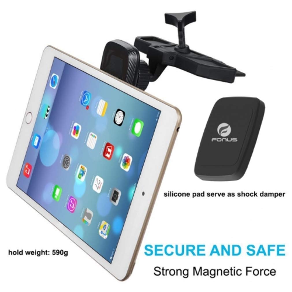 CD Slot Car Mount for Galaxy A12 A32 A42 A51 A52 A71 A72 5G Phones - Magnetic Holder Swivel Dock Strong Grip CD Player Slot Z1R Compatible