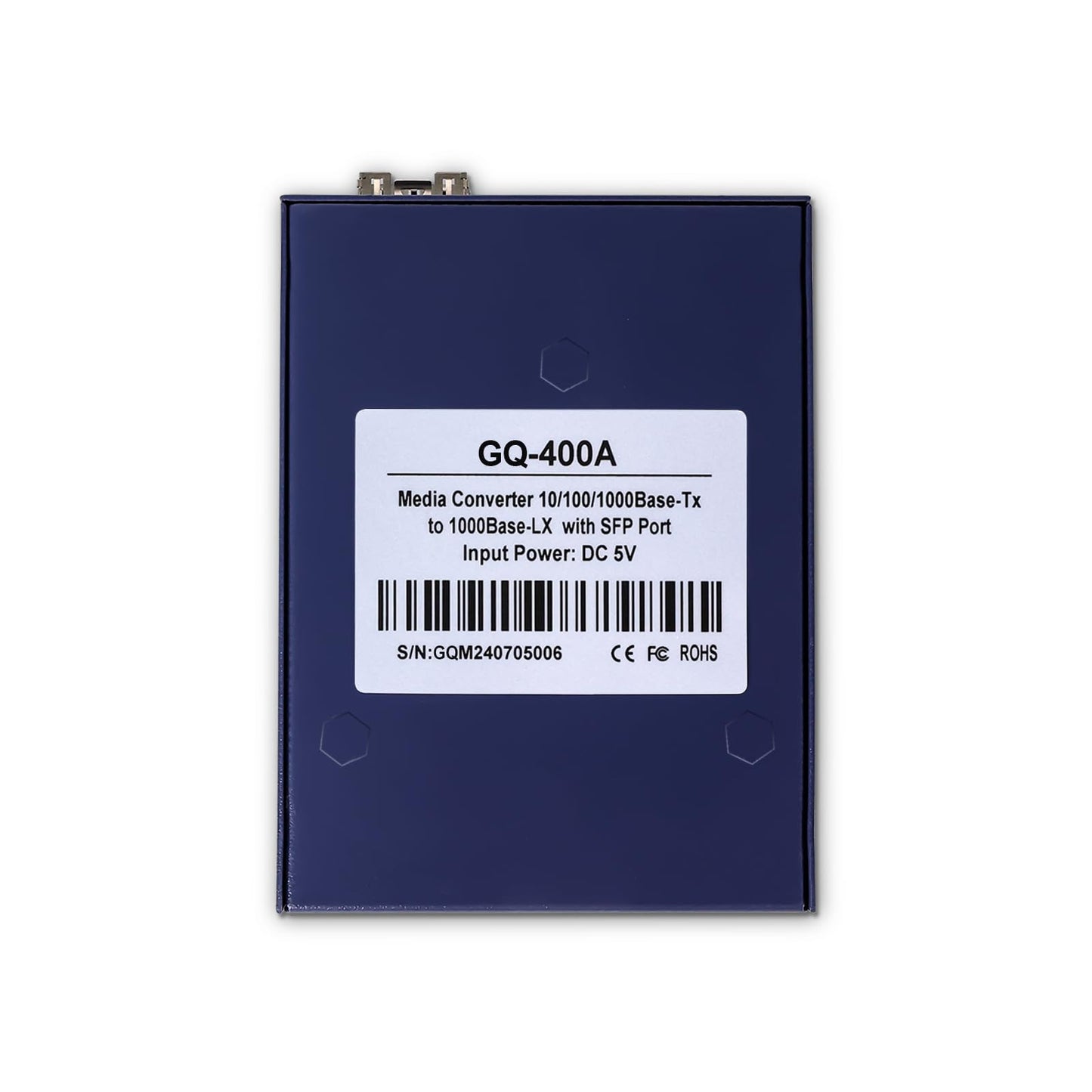 10/100/1000Mbps Media Converter with 1x 1000Base-LX SFP Module