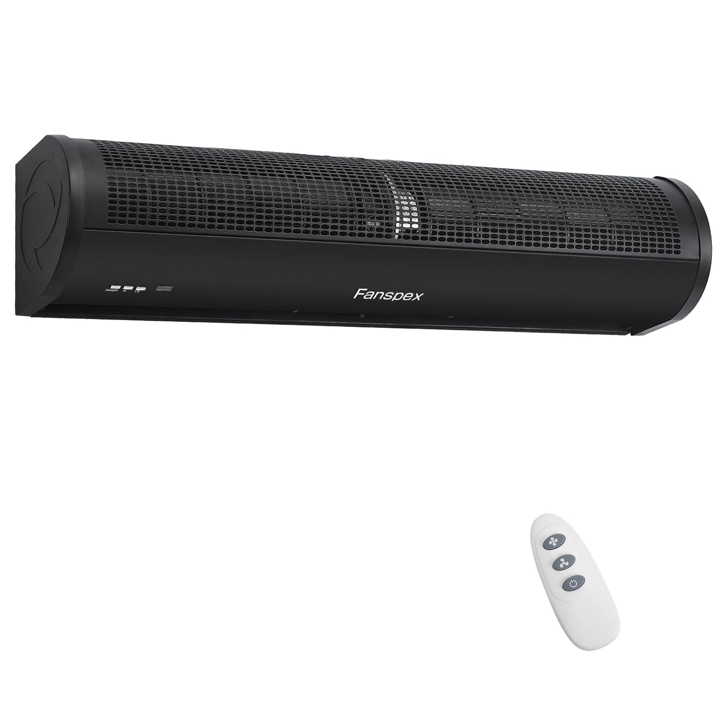 Fanspex 36" Wall Mounted Air Curtain for Home Garage Shop Restaurant, Black