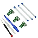 CTHTBZ 3pcs JDS-055 Replacement Charging Port for PS4 Slim Pro,Charger Socket Board Connector Module for PlayStation 4 Controller, Flex Cable, Tool