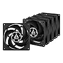 ARCTIC P8 (5 Pack) - 80 mm Case Fan, Pressure-optimised, Quiet Motor, Computer, Fan Speed: 3000 RPM - Black