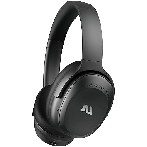 ausounds Wireless Bluetooth Headphones with Hybrid Active Noise Cancelling, Over-Ear Headset, aptX HD Supported, Bi-Fold, Protein Earmuffs, Deep…