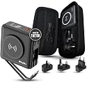 PWRMobile PWR Travel PRO 5-in-1 Power Bank with Case Included - 10,000mAh with Built-in Cables - 20W USB-C + 15W Wireless Charging - Compact Portable