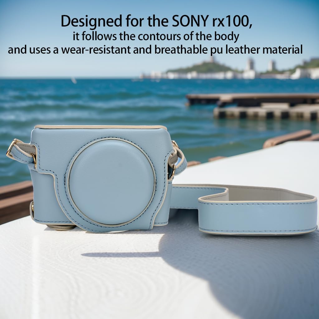 Bowan for Sony rx100 case,for Sony rx100 vi case,dsc-rx100 Mark ii,dsc-rx100 iii,dsc-rx100 iv,dsc-rx100 v RX100 vii m6 5a m3 Protective Leather Camera