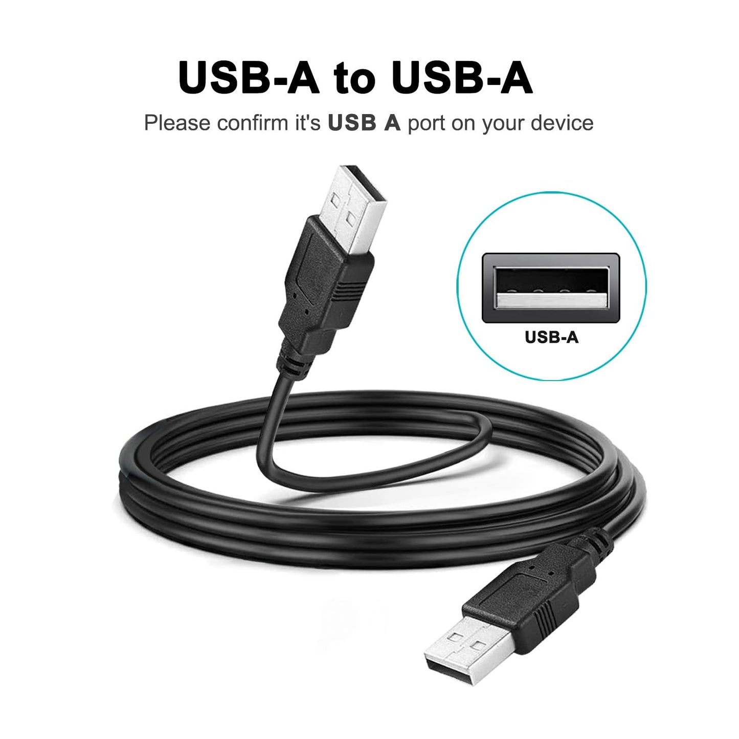 Replacement for Stanley Fatmax Spotlight Charger 5V Adapter USB to USB Charging Cable for Stanley SL10LEDS, SL10LEDSL, TL450, TL600, SAT3S, SS4LS