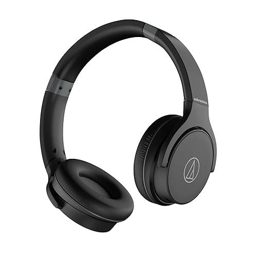 Audio-Technica ATH-S220BTBK Wireless On Ear Headphones, Black