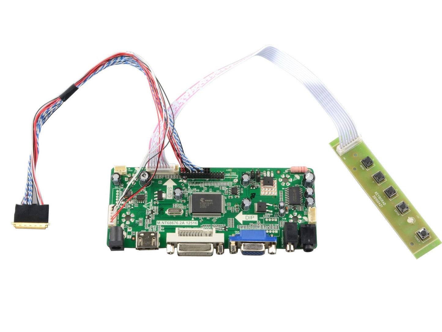 NJYTouch M.NT68676.2A HDMI DVI VGA Audio LCD Controller Board for N156BGE-L21 N156BGE-L21 1366x768