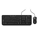 Incase Wired Desktop 600 Keyboard & Mouse Combo - Designed by Microsoft - Four Hot Keys, Spill-Resistant Keyboard, Quiet-Touch Keys, Optical Mouse
