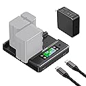 NEEWER NP-F970 4 Channel Charger with Smart Power Consolidation Compatible with Sony NP-F550 750 Camcorder NPF Camera Battery, PD100W Fast