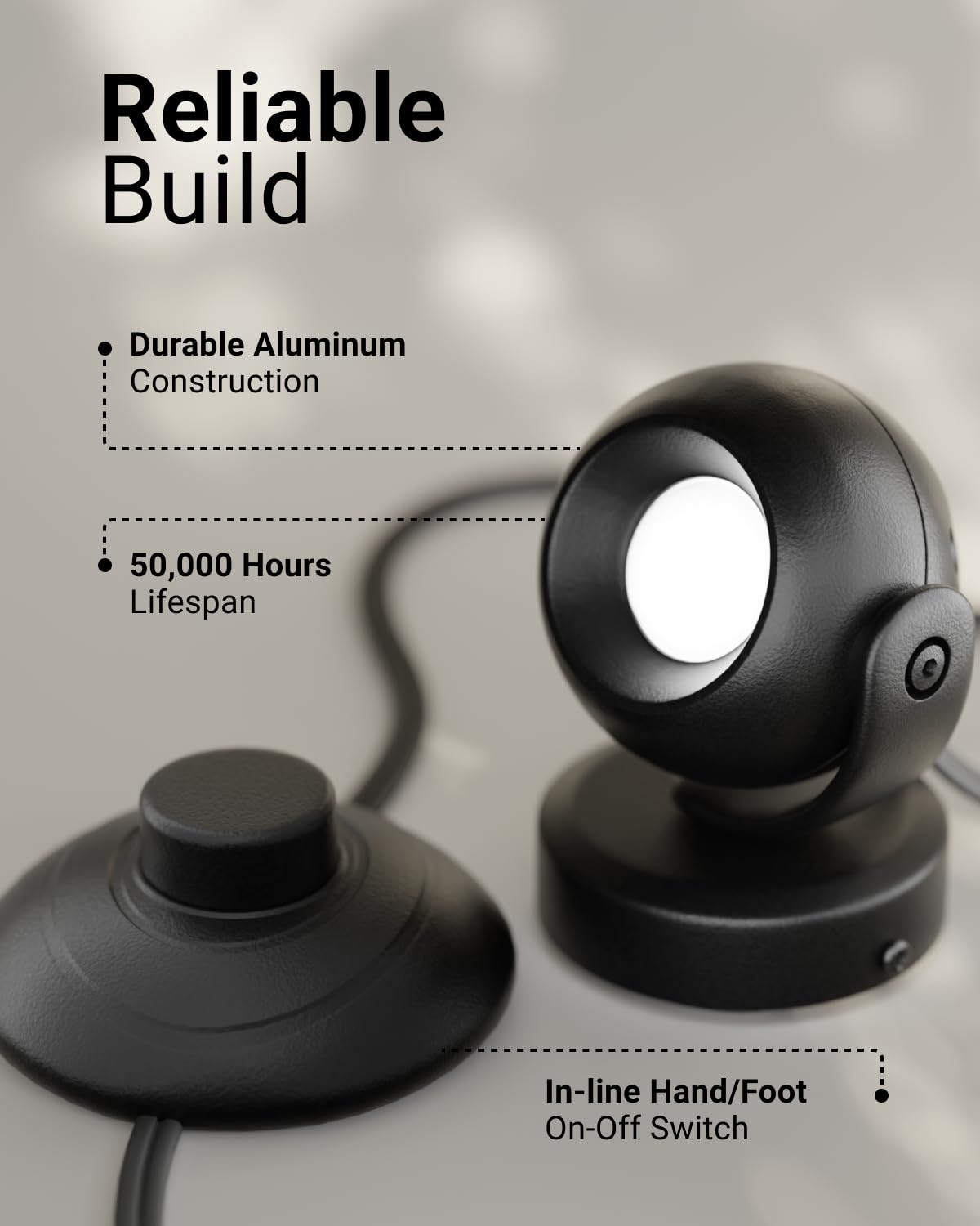 Sunco Spot Lights Indoor, LED Uplighting Ceiling Spotlight Fixtures, Plant Light Décor, 300 LM, 3W, Selectable CCT 2700K/4000K/5000K, 50000 Lifetime