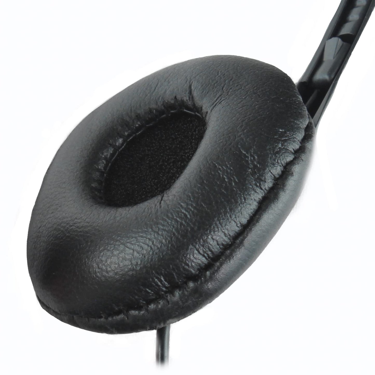 Soundnetic SNCCV Bulk Classroom Headphones 25 Pack - Stereo Headphones with Leatherette Earpads & Volume Control, Black - Ideal for Schools
