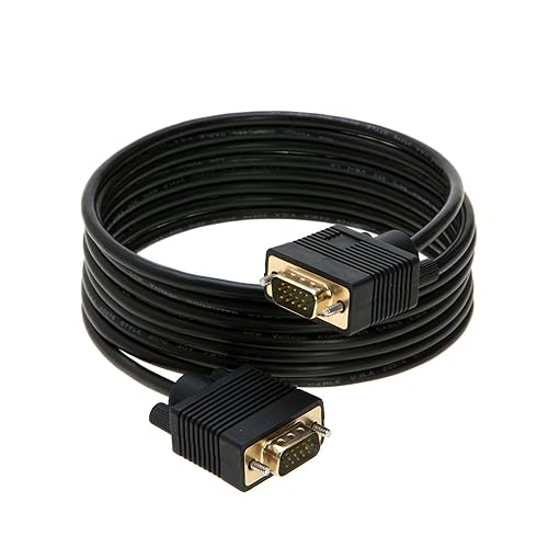 Cables Direct Online 25FT SVGA Monitor Cable - Male to Male VGA to VGA 1080P for PC, Projector, Laptop, TV