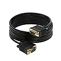 Cables Direct Online 25FT SVGA Monitor Cable - Male to Male VGA to VGA 1080P for PC, Projector, Laptop, TV