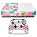MightySkins Skin Compatible with Microsoft Xbox One S - Golden Bubbles | Protective, Durable, and Unique Vinyl Decal wrap Cover | Easy to Apply