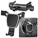 LUNQIN Car Phone Mount Holder for Kia Forte 2019-2024?Kia Stinger 2018-2023 Auto Accessories Navigation Bracket Interior Circular Air Vent Decoration
