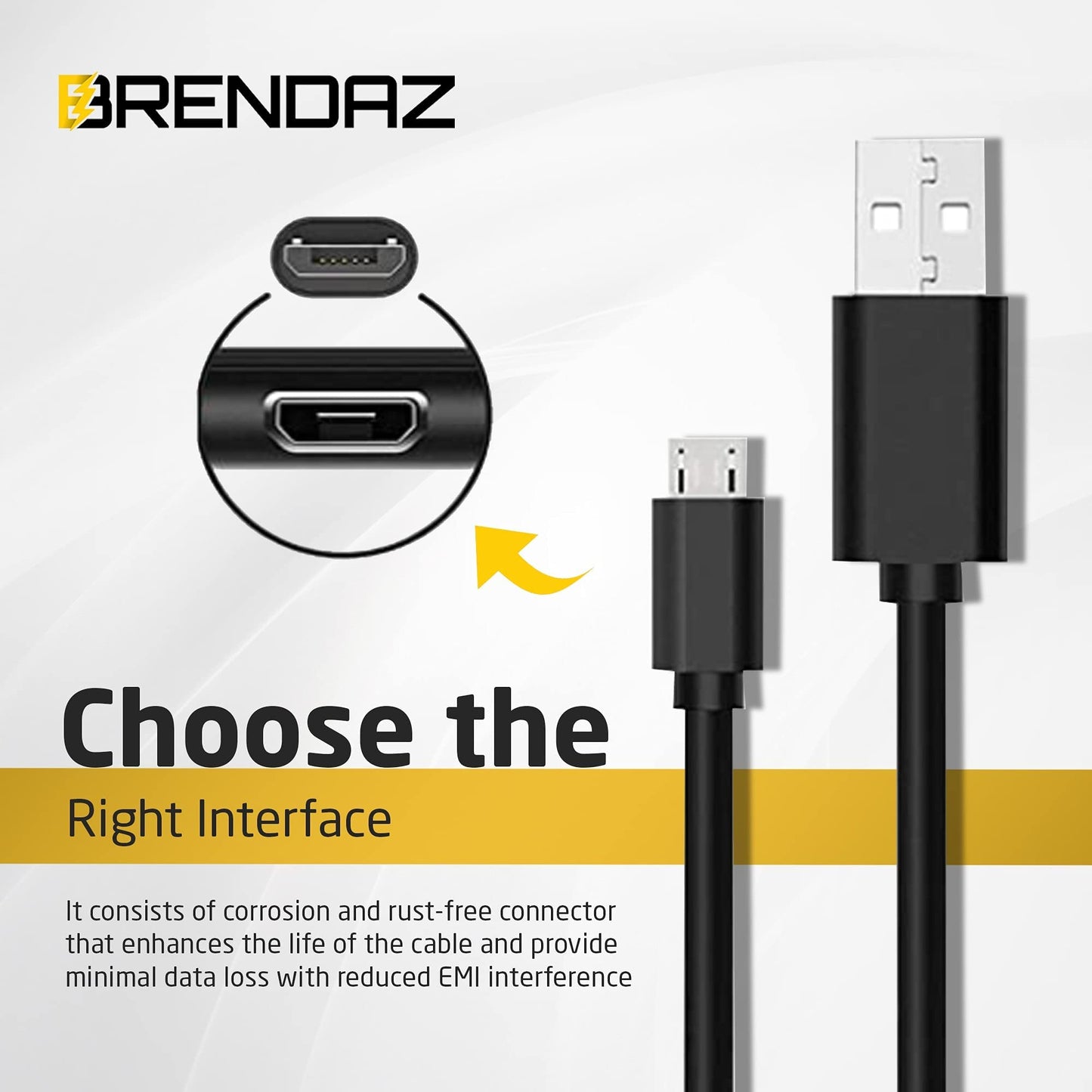 BRENDAZ Compatible Canon Camera USB Cable for Canon EOS M50 Mirrorless, M50 Mark II Digital Camera, EOS 90D Cameras, USB 2.0 Cable Micro USB (3-Feet)