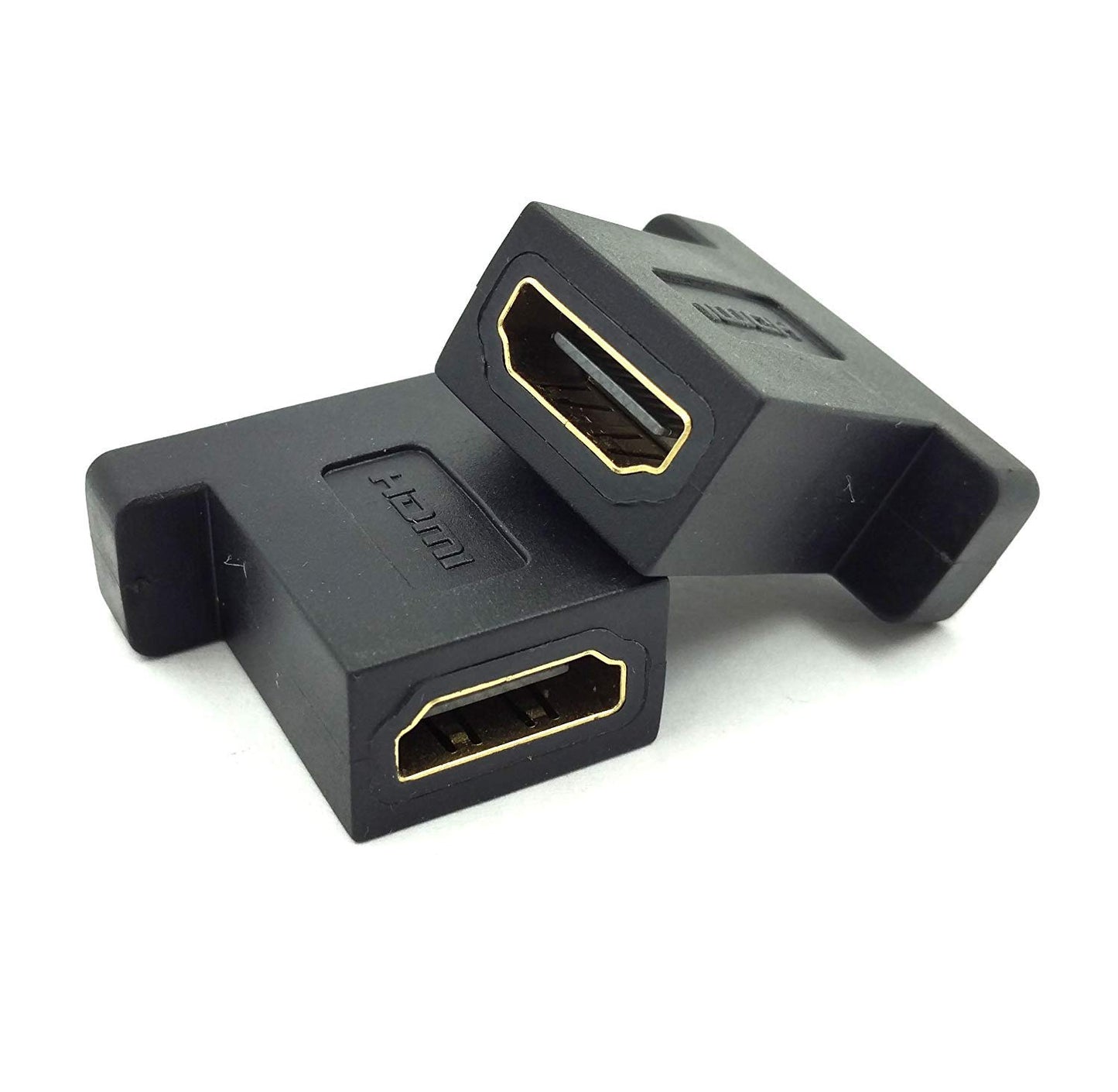Haokiang HDMI Coupler Adapter, (2-Pack) HDMI Female to Female Insert Keystone Panels Wall Plate Connectors Coupler Adapter (Black HDMI F/F)