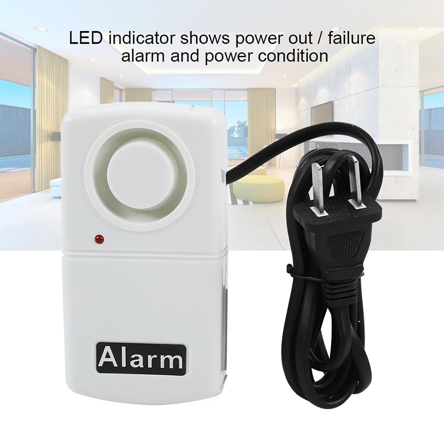 Smart LED Power Failure Alarm 120db Warning Siren with Mute Switch for Home & Office Emergency Preparedness