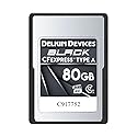 Delkin Devices 80GB Black CF Express Type A Memory Card, Up to 880MB/s Read & 730MB/s Write Speeds, VPG 400 Certified
