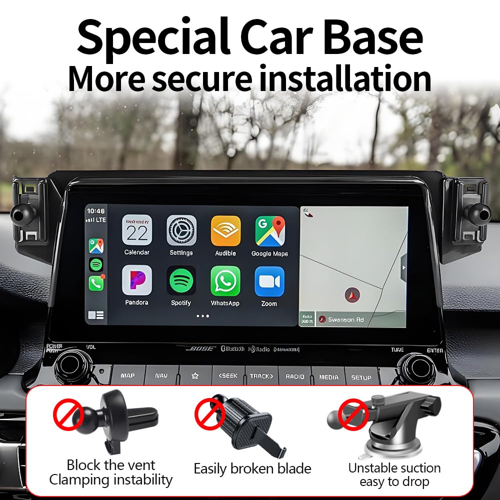 LUNQIN Car Magnetic Phone Mount for Kia Seltos 2021 2022 2023 Auto Interior Accessories Best Cellphone Holder Fast 15W Wireless Charger Cell Phones