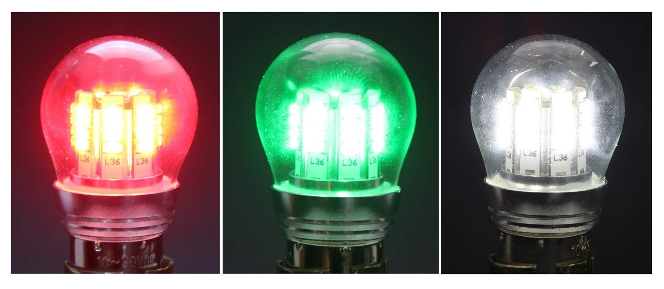 LED NAVIGATION BULBS - SET OF THREE (3) BULBS - RA-7512 / W-1280 / BAY15S